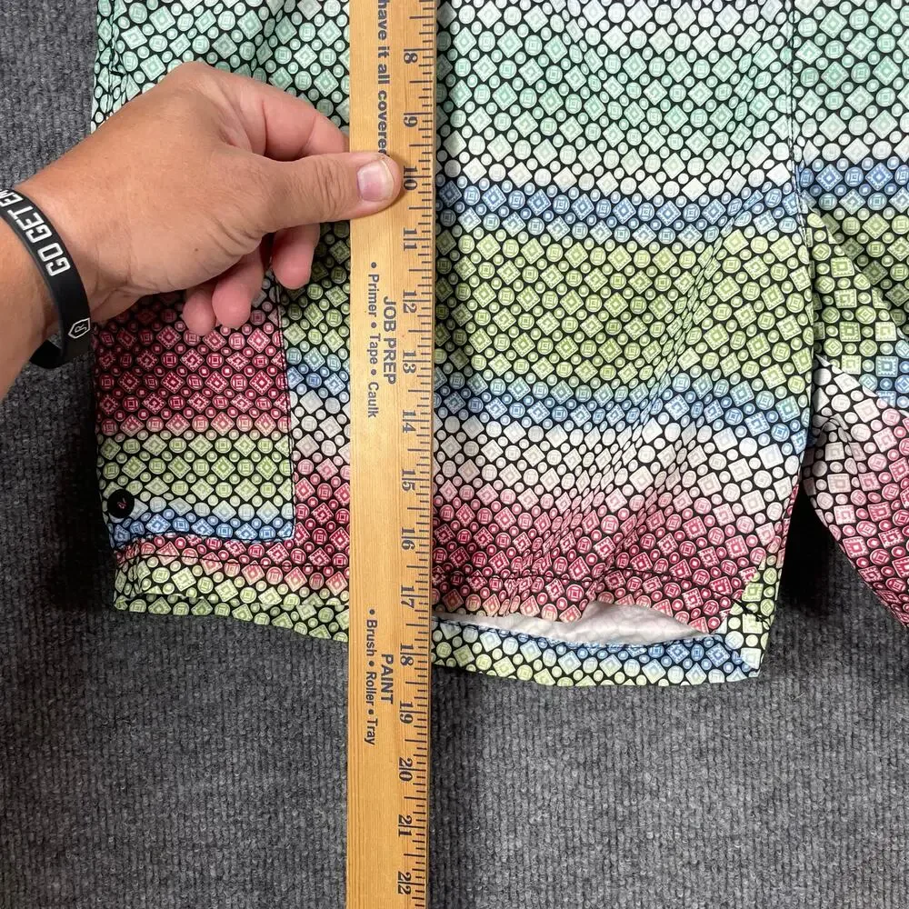 Tommy Bahama Relax Swim Shorts Men's XL Rainbow Fish Scale Colorway Lined Beach
